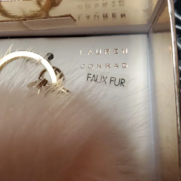 LAST CHANCE! Host Pick! Lauren Conrad Faux Fur Puff Ball Fluffy keychain - Picture 2 of 3